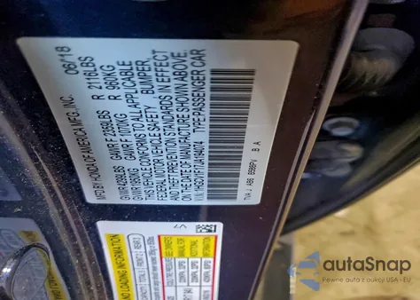 2018 Honda Accord Lx z USA, uszkodzony, nr VIN 1HGCV1F17JA194074